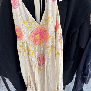 Free people new with tags embroidered dress